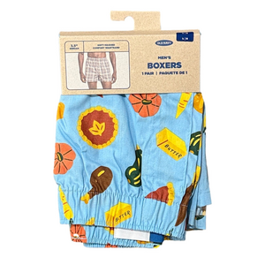 Mens Thanksgiving Day Autumn Boxer Shorts - Size Large - Old Navy - NWT